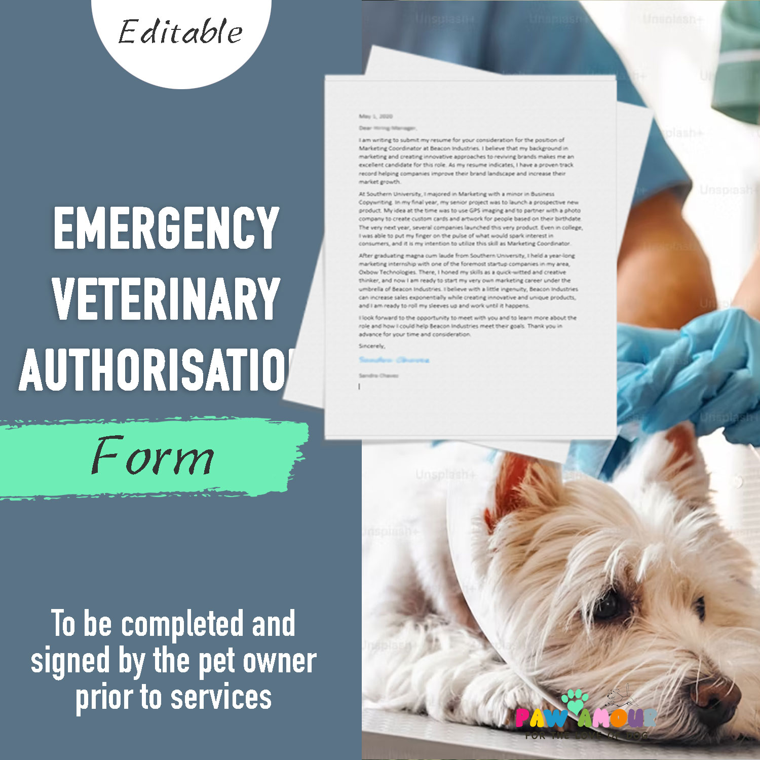 Form Emergency Veterinary Authorisation