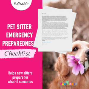 Pet Sitter Emergency Preparedness Checklist