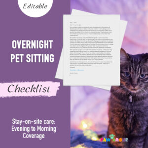 Overnight Pet Sitting Checklist