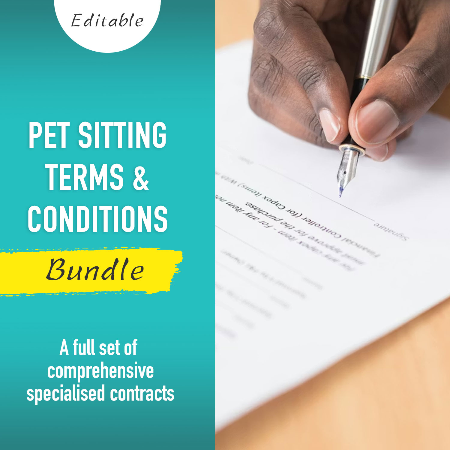 Pet Sitting Terms and Conditions Bundle
